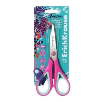 Ножницы ErichKrause Endeavor Tropical, 16 см, двойная заточка, антискользящие резиновые вставки, европодвес, МИКС Ножницы ErichKrause Endeavor Tropical, 16 см, двойная заточка, антискользящие резиновые вставки, европодвес, МИКС