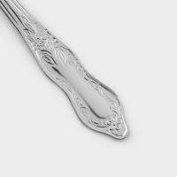 Ложка столовая «Славянка», h=19,5 см, толщина 1,2 мм, цвет серебряный Ложка столовая «Славянка», h=19,5 см, толщина 1,2 мм, цвет серебряный