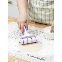 Валик для нарезки теста Доляна &laquo;Лепота&raquo;, 12,5&times;3&times;19 см, 4 насадки, цвет белый