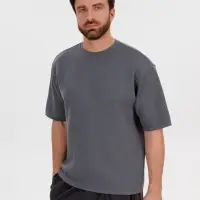 Джемпер с коротким рукавом Siluetti Volumica, серый, размер M/L