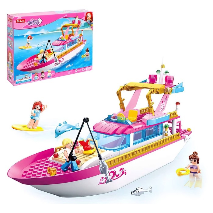 Конструктор Розовая мечта &laquo;Яхта&raquo;, 212 деталей