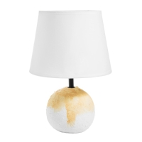 Настольная лампа "Ларнака" Е14 40Вт белый оранжевый 30х30х28см RISALUX Настольная лампа "Ларнака" Е14 40Вт белый оранжевый 30х30х28см RISALUX