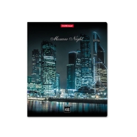 Тетрадь 48 листов в клетку, ErichKrause Moscow Night, обложка мелованный картон, блок офсет 100% белизна, МИКС (1 вид в спайке) Тетрадь 48 листов в клетку, ErichKrause Moscow Night, обложка мелованный картон, блок офсет 100% белизна, МИКС (1 вид в спайке)