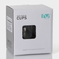 Кружка стеклянная с керамической крышкой и ложкой &laquo;Хипстер&raquo;, 450 мл, рисунок МИКС