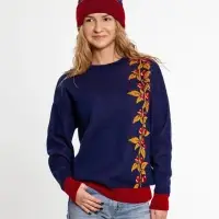 Джемпер Брусника, синий, размер XS