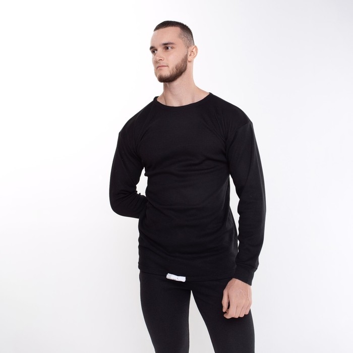 Термобелье мужское (джемпер, кальсоны) НАЧЁС, цвет чёрный, размер 48-50 Термобелье мужское (джемпер, кальсоны) НАЧЁС, цвет чёрный, размер 48-50