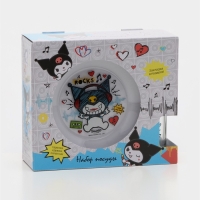 Набор стеклянной посуды «Куроми. Рок», 3 предмета Набор стеклянной посуды «Куроми. Рок», 3 предмета