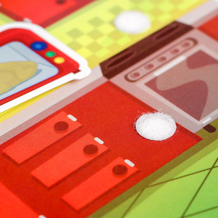 Игра на липучках, конструктор &laquo;Мой дом&raquo; , Весёлые липучки