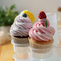 Тортовница с крышкой, 29&times;24 см, 24 ячейки, переносная, цвет МИКС