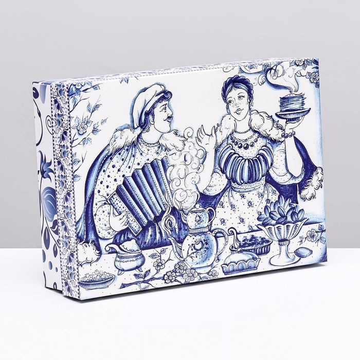 Коробка картонная без окна Коробка картонная без окна "Праздник", 21 х 15 х 7 см набор 5 шт