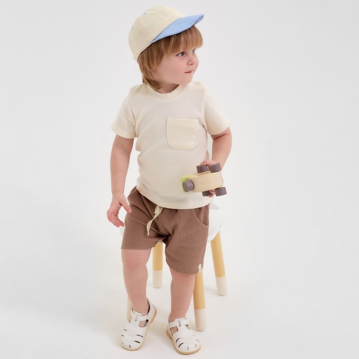 Футболка Крошка, Я BASIC LINE, рост 68-74 см, молочный