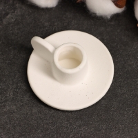 Подсвечник "Саймон" белый песок, 3х6х6см