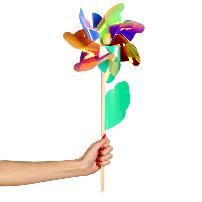 Ветерок &laquo;Семицветик&raquo; на деревянной палочке