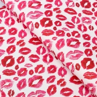 Набор бумаги упаковочной крафт "Поцелуи", 2 листа 50 × 70 см Набор бумаги упаковочной крафт "Поцелуи", 2 листа 50 × 70 см