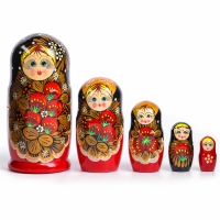 Матрёшка 5 в 1, расписная, большая, МИКС Матрёшка 5 в 1, расписная, большая, МИКС