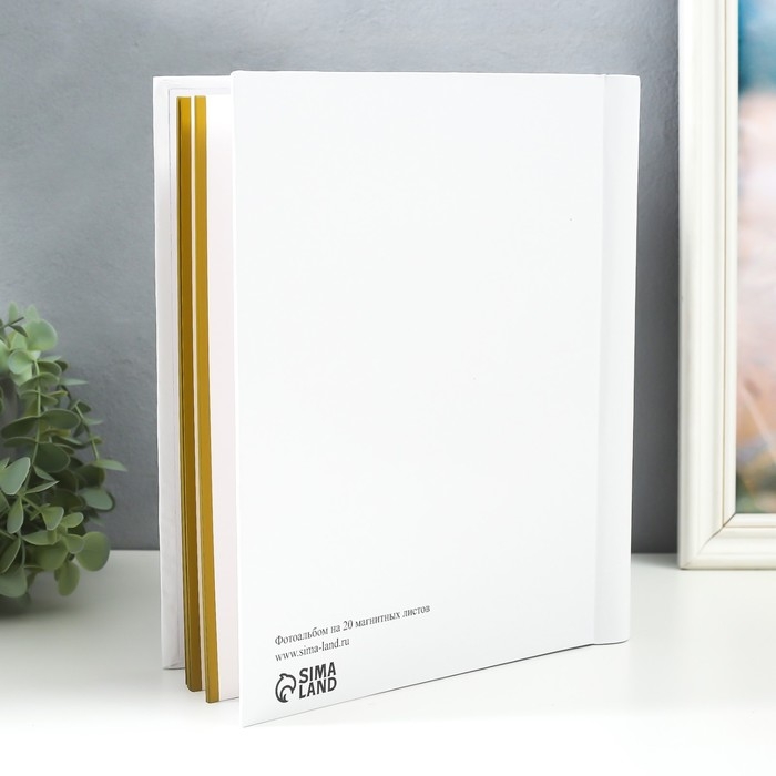 Фотоальбом магнитный 20 листов Фотоальбом магнитный 20 листов "Без кота и фотка не та" 29х24х2 см