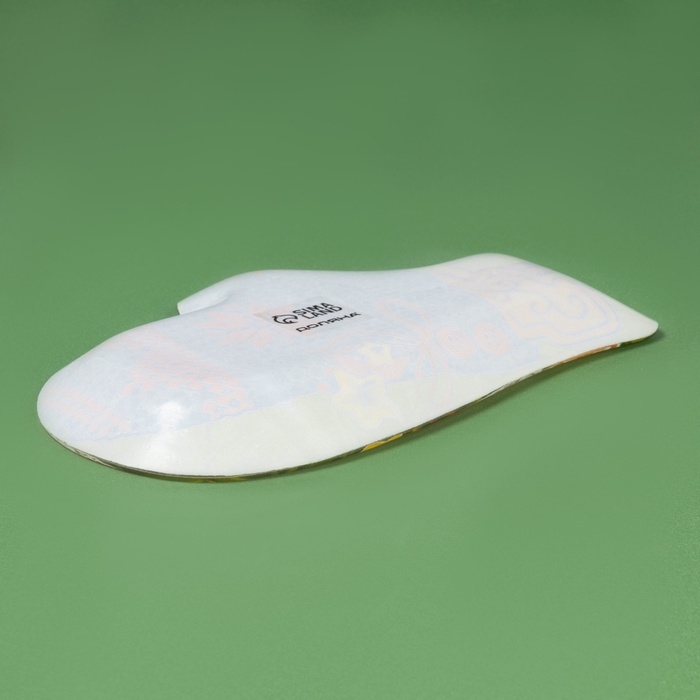 Блюдо новогоднее стеклянное сервировочное Доляна &laquo;Рукавица. Подарки&raquo;, 22,5&times;14 см