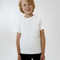 Футболка детская T-Bolka Kids, белая (теплый оттенок), 8 лет