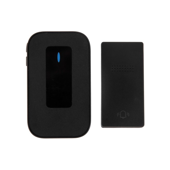 Звонок LZDV-11, беспроводной, от сети, без батареек, термометр, чёрный Звонок LZDV-11, беспроводной, от сети, без батареек, термометр, чёрный