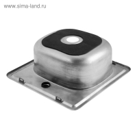 Мойка кухонная MIXLINE 531266, врезная, толщина 0.6 мм, 38х38х15 см, вып. 1 1/2", гофросифон Мойка кухонная MIXLINE 531266, врезная, толщина 0.6 мм, 38х38х15 см, вып. 1 1/2", гофросифон