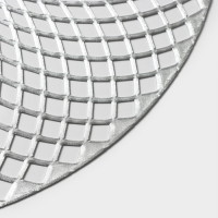 Салфетки сервировочные на стол Доляна &laquo;Вира&raquo;, 4 шт, d=38 см, цвет серебряный