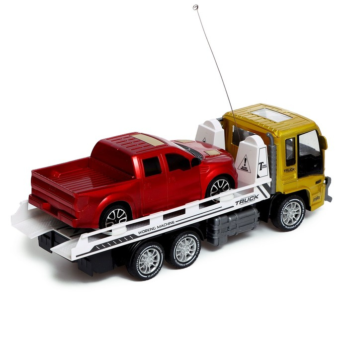 Грузовик радиоуправляемый &laquo;Автовоз&raquo;, с машиной, работает от аккумулятора МИКС