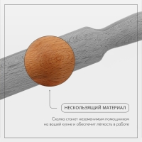 Скалка Adelica «Для Профи», с ручками, 80×6 см, бук Скалка Adelica «Для Профи», с ручками, 80×6 см, бук