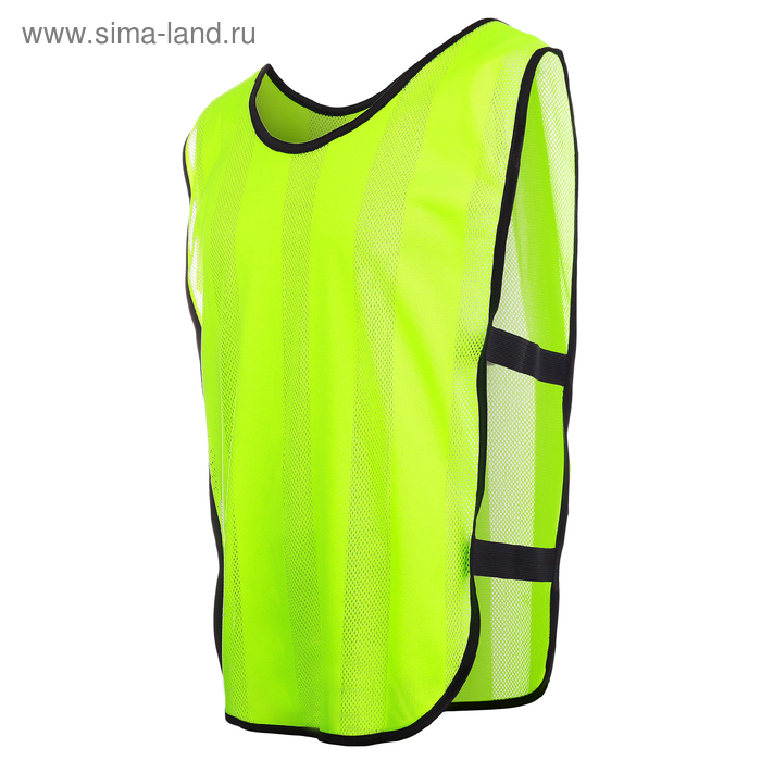 Манишка футбольная на резинке, цвет салатовый