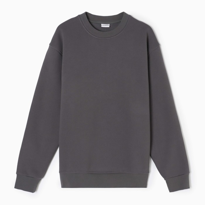 Свитшот мужской НАЧЁС, цвет тёмно-серый, размер 52 (XXL)