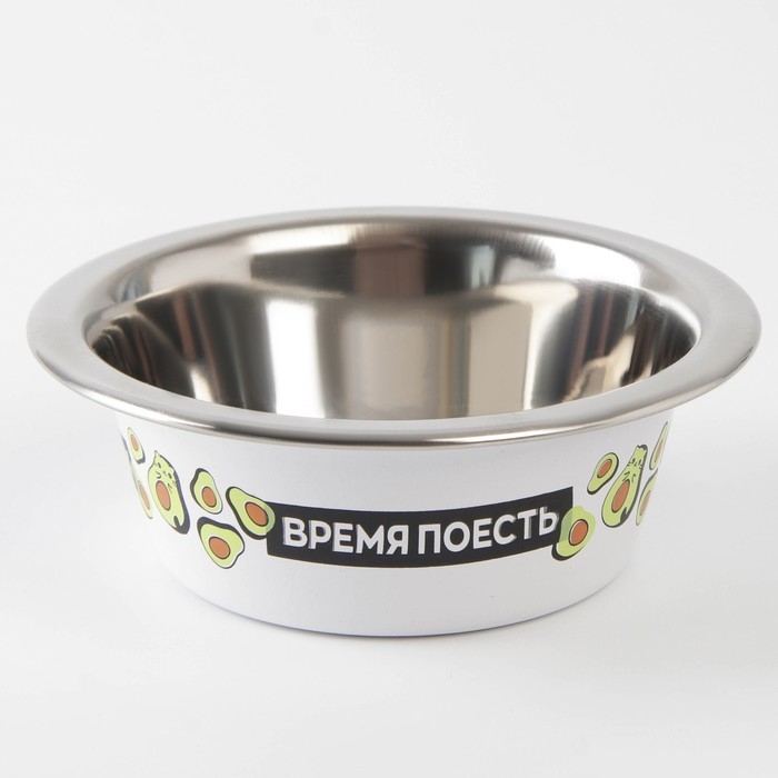 Миска для кошек и собак из нержавеющей стали &laquo;Авокотик&raquo;, 240 мл, 11 х 4 см