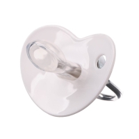 Соска - пустышка силиконовая ортодонтическая «I LOVE MUM», от 6 мес., с колпачком, цвет белый/серебро, стразы Соска - пустышка силиконовая ортодонтическая «I LOVE MUM», от 6 мес., с колпачком, цвет белый/серебро, стразы