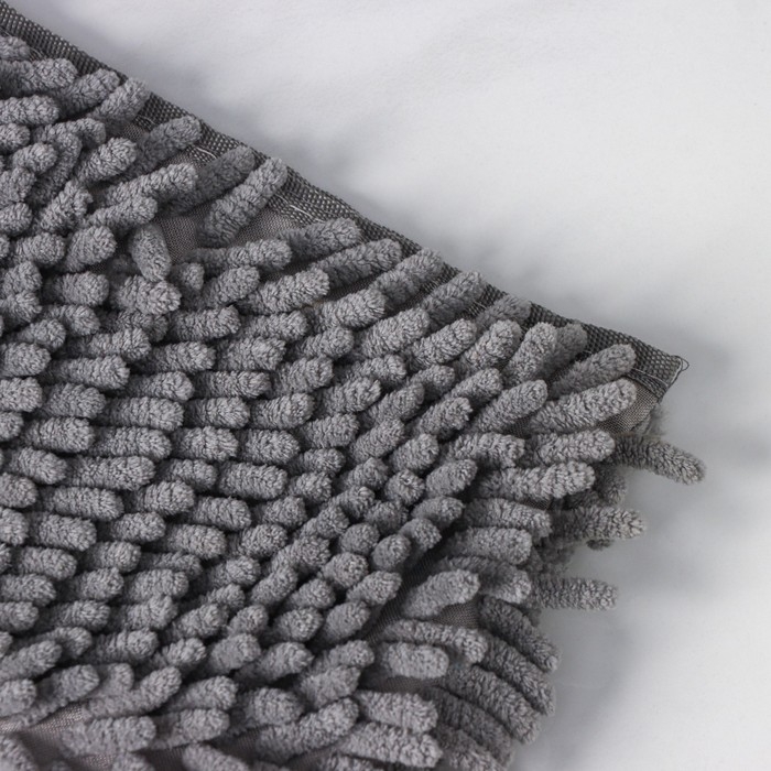 Насадка для плоской двусторонней швабры Доляна, 40&times;14 см, микрофибра, букли, цвет МИКС