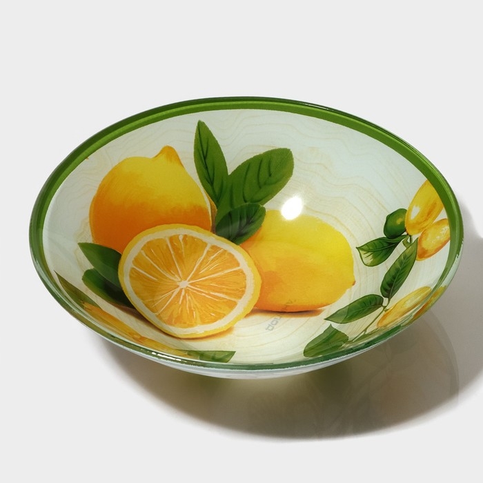 Салатник стеклянный Доляна &laquo;Дольче&raquo;, 0,6 л, 18&times;4,5 см