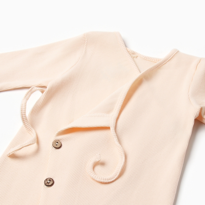 Комбинезон детский MINAKU: Basic Line BABY, цвет кремовый, рост 68-74