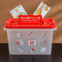 Аптечка &laquo;Доктор+&raquo;, 4 л, прямоугольная, рисунок МИКС