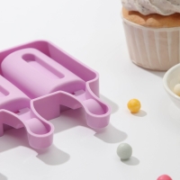 Форма для мороженого &laquo;Сицилия&raquo;, силикон, 19,5&times;11 см, 4 ячейки (6,8&times;3,5 см), цвет МИКС