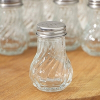 Набор стеклянных солонок Доляна &laquo;Изгиб граней&raquo;, 24 предмета: 60 мл, 5&times;7,5 см