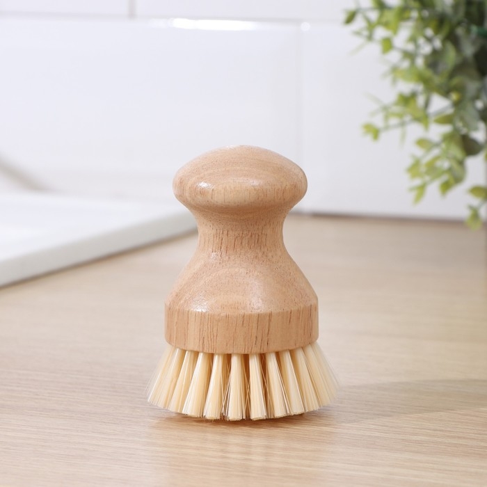 Щётка для посуды Доляна &laquo;Лотос&raquo;, круглая