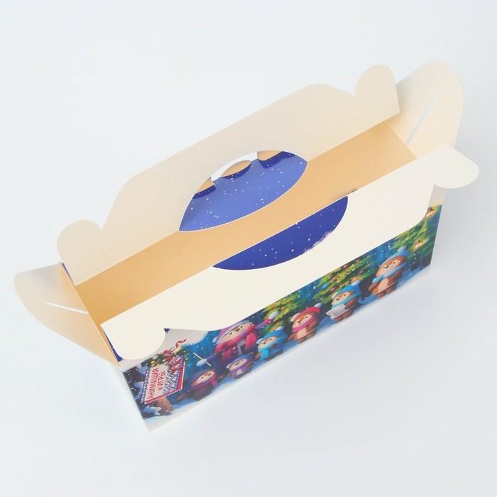 Новый год. Подарочная коробка Новогодняя Коробка С Новым годом Новый год. Подарочная коробка Новогодняя Коробка С Новым годом "Хор" с анимацией 25 х 9,5 х 11 см.