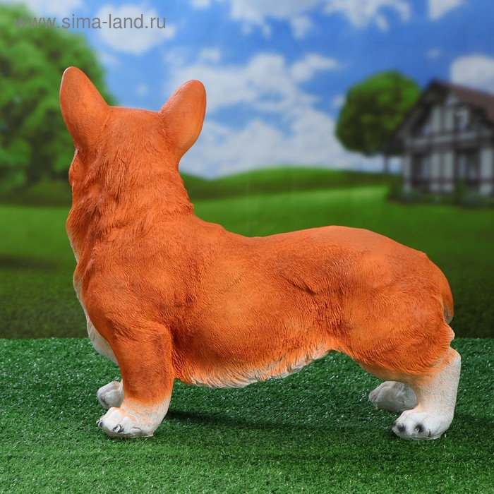 Садовая фигура Садовая фигура "Собака Корги" 21х47х42см