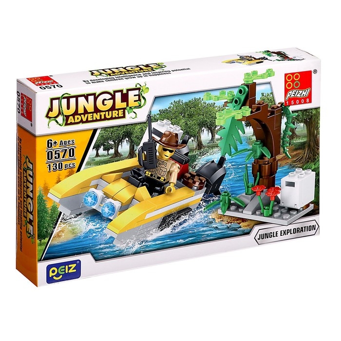 Конструктор Джунгли &laquo;Катер&raquo;, 130 деталей