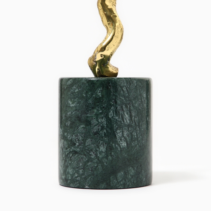 Статуэтка &laquo;Птица&raquo; мрамор латунь 22 х 9 х 30 см