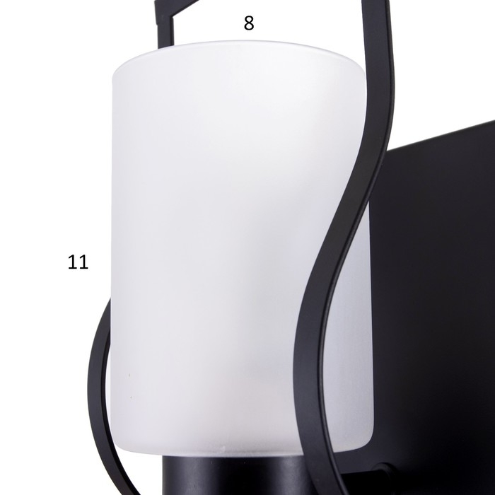 Бра 2070/1 E27 40Вт черный 13х13х22 см Бра 2070/1 E27 40Вт черный 13х13х22 см