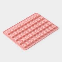 Форма для мармелада Доляна &laquo;Сладкие мишки&raquo;, силикон, 18,8&times;13,8 см, 50 ячеек (1,8&times;1,1 см), цвет МИКС