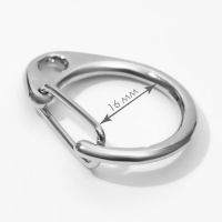 Карабин металлический «Круг», d = 16 мм, 25 × 20 мм, 10 шт, цвет серебряный Карабин металлический «Круг», d = 16 мм, 25 × 20 мм, 10 шт, цвет серебряный