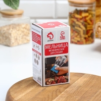 Мельница для специй Доляна &laquo;Модерн&raquo;, 180 мл, 6,5&times;13 см, цвет голубой