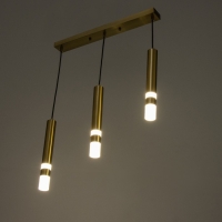 Светильник BayerLux Подвес BayerLuxной "Гелла" 3хLED 18Вт 4000К латунь 50х4х30-180см Светильник BayerLux Подвес BayerLuxной "Гелла" 3хLED 18Вт 4000К латунь 50х4х30-180см