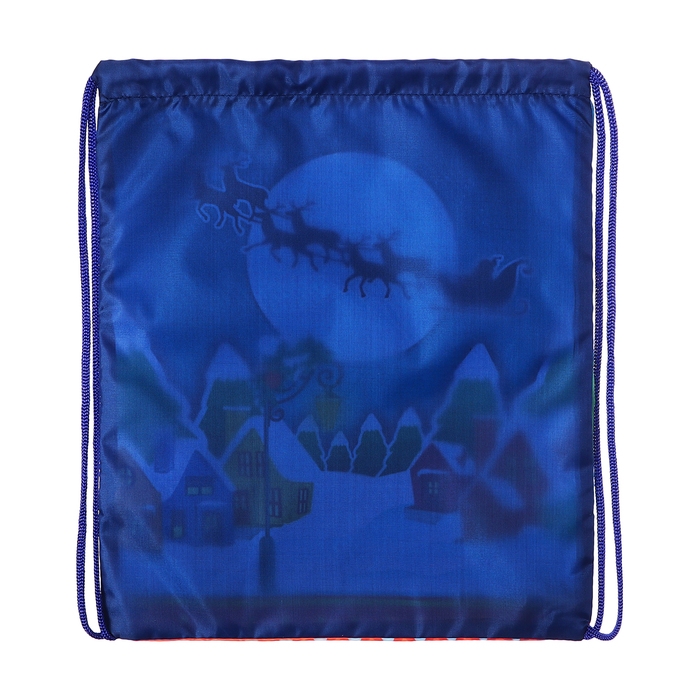 Новый год. Сумка под сладости 290 x 340 мм "Новогодний пейзаж" (мягкий полиэстер плотностью 210D)