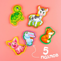 Книга с мягкими пазлами EVA &laquo;Кто чей малыш?&raquo;, 12 стр.