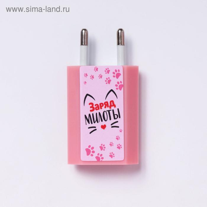 Зарядное устройство, попсокет, наушники, флешка и штекер &laquo;Happy meow box&raquo;, набор